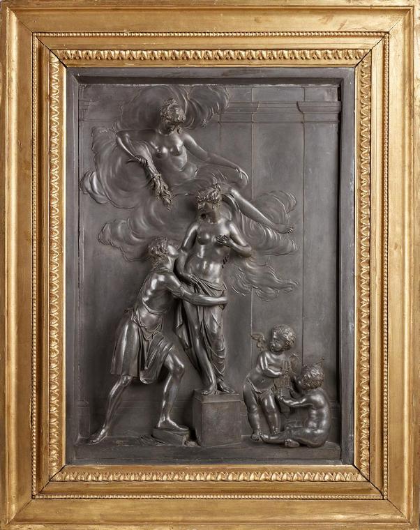 Franz Zächerle, Pygmalion umfängt die von ihm geschaffene, zum Leben erwachende weibliche Statu…