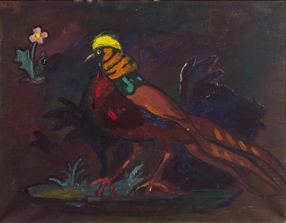 Alfred Wickenburg, Goldfasan, 1911/1913, Öl auf Leinwand, 49 x 63,5 cm, Belvedere, Wien, Inv.-N…
