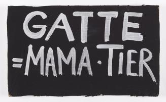 Elisabeth von Samsonow, GATTE = MAMA . TIER, 2011, Acryl auf Karton, 35,5 × 59,7 cm, Belvedere, ...