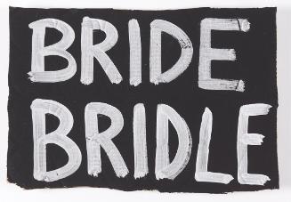 Elisabeth von Samsonow, BRIDE BRIDLE, 2011, Acryl auf Karton, 29,5 × 43 cm, Belvedere, Wien, In…