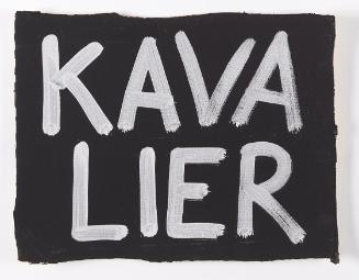 Elisabeth von Samsonow, KAVA LIER, 2011, Acryl auf Karton, 30,5 × 39 cm, Belvedere, Wien, Inv.-…