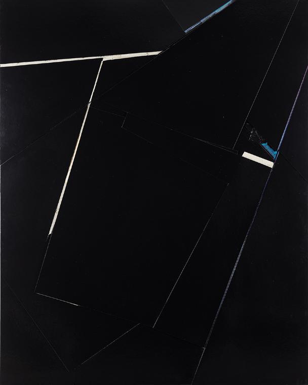 Natalia ZaƗuska, Ohne Titel, 2014, Mischtechnik, Collage auf Holzrahmen, gesamt: 200 × 320 cm, …
