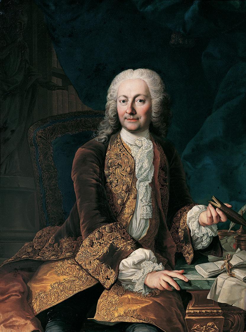 Martin van Meytens d. J., Johann Christoph Freiherr von Bartenstein, um 1740/1750, Öl auf Leinw…