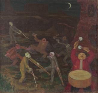 Walther Gamerith, Tanz der Krüppel, 1940er Jahre, Öl auf Leinwand, 93 x 98 cm, Belvedere, Wien,…