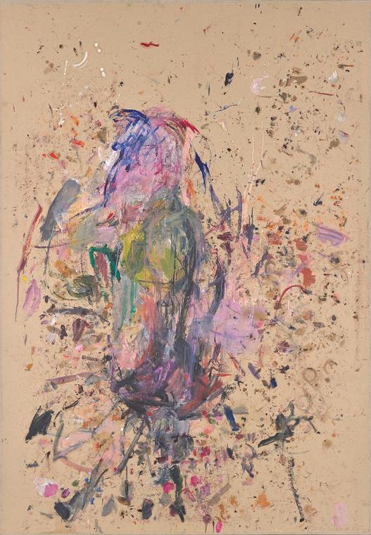 Martha Jungwirth, Käferwesen, 1992, Öl auf Karton auf Leinwand, 210 × 146 cm, Belvedere, Wien, …