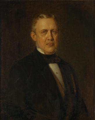 Eugen Felix, Der Präsident des Herrenhauses Ferdinand Graf Trauttmansdorff, 1887, Öl auf Holz, …