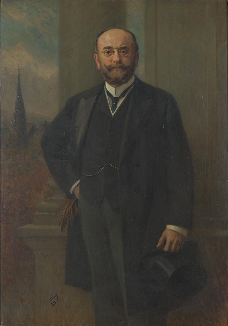 Hans Temple, Der Wiener Bürgermeister Dr. Richard Weiskirchner, 1910, Öl auf Leinwand, 141 x 99 ...