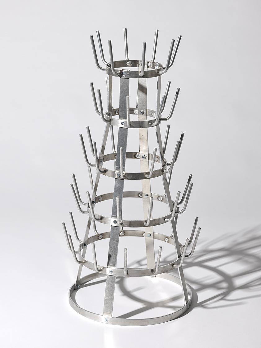 Christoph Meier, Ohne Titel, 2016, Aluminium, 60 × 27,5 × 27,5 cm, Belvedere, Wien, Inv.-Nr. 11…