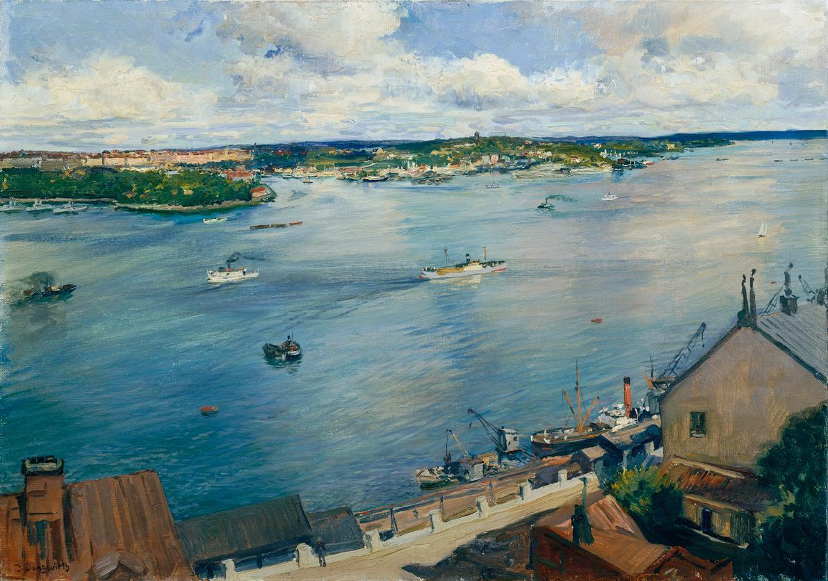 Josef Jungwirth, Stockholm, 1928, Öl auf Leinwand, 66 x 93 cm, Belvedere, Wien, Inv.-Nr. 3161