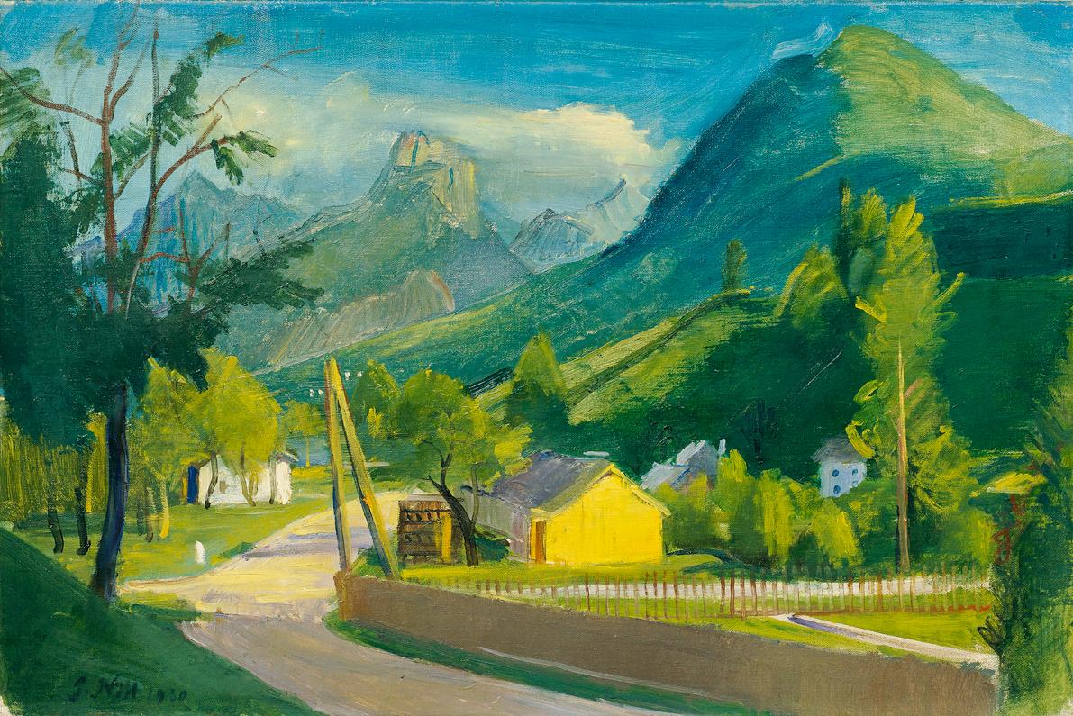 Ferdinand Kitt, Straße im Gebirge, 1930, Öl auf Leinwand, 62 x 92 cm, Belvedere, Wien, Inv.-Nr.…
