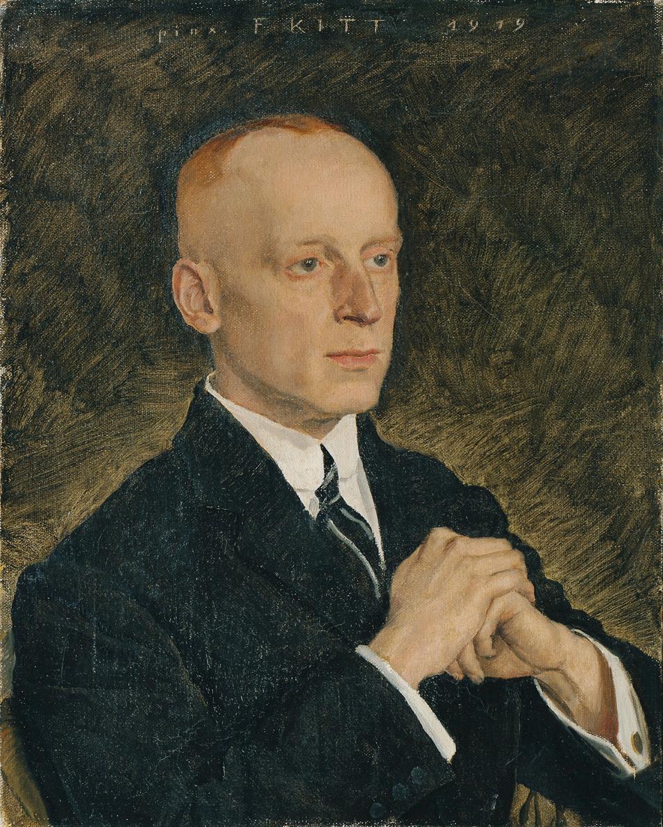 Ferdinand Kitt, Herrenbildnis, 1919, Öl auf Leinwand, 63 x 50 cm, Belvedere, Wien, Inv.-Nr. 630…