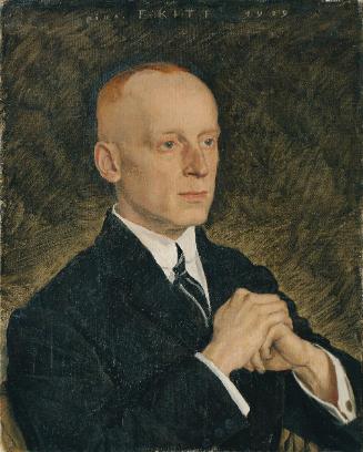 Ferdinand Kitt, Herrenbildnis, 1919, Öl auf Leinwand, 63 x 50 cm, Belvedere, Wien, Inv.-Nr. 630…