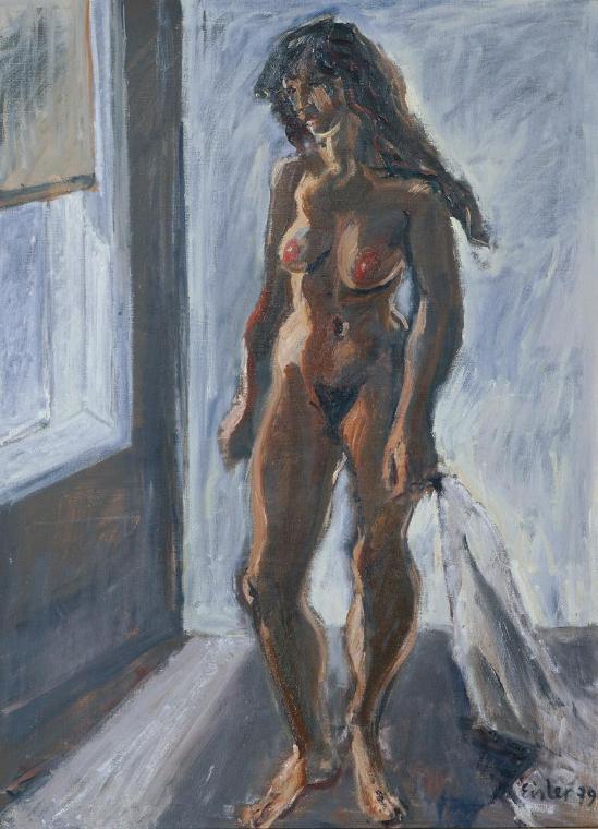 Georg Eisler, Stehender weiblicher Akt, 1979, Öl auf Leinwand, 110,5 x 81 cm, Belvedere, Wien, …