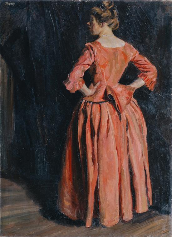 Wilhelm Thöny, Damenbildnis, 1911, Öl auf Leinwand, 170 x 130 cm, Belvedere, Wien, Inv.-Nr. 769…
