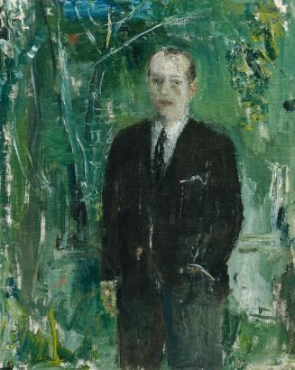 Wilhelm Thöny, Selbstbildnis, um 1930, Öl auf Leinwand, 44 x 35 cm, Belvedere, Wien, Inv.-Nr. 5…