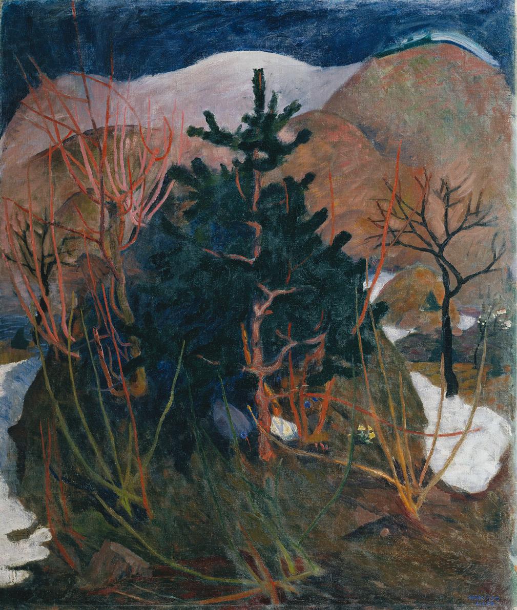 Sebastian Isepp, Kärntner Landschaft, 1909/1910, Öl auf Leinwand, 135,5 x 114,5 cm, Belvedere, …