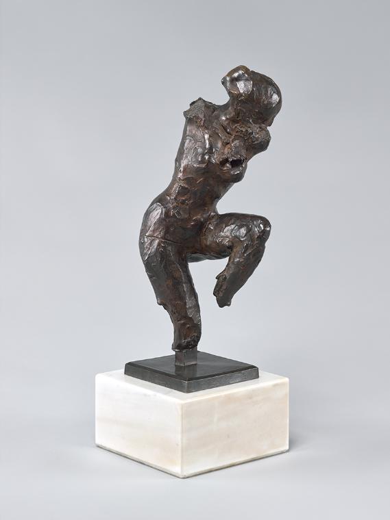 Edgar Degas, Frau, aus dem Bad steigend, um 1896/1911, Bronze, H. ohne Sockel: 40,6 cm, Belvede ...