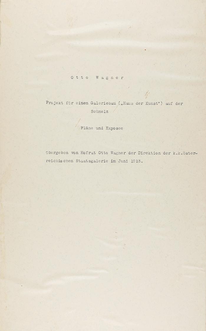 Otto Wagner, Projekt für ein "Haus der Kunst MCM-MM", 1913, Belvedere, Wien, Inv.-Nr. 5565