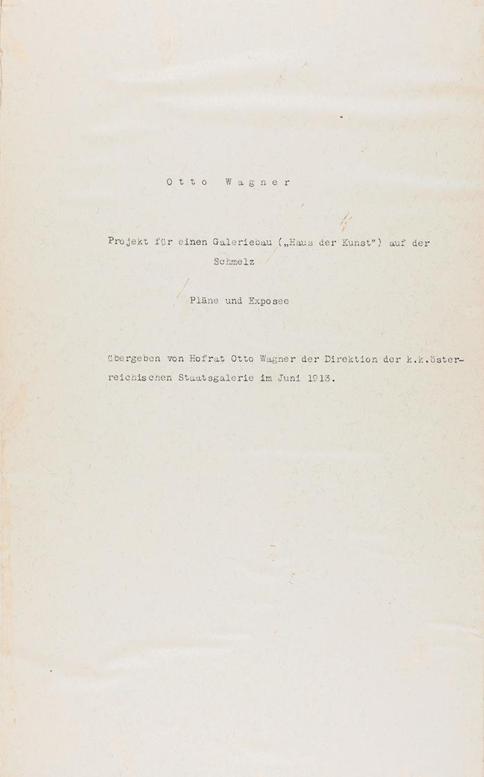 Otto Wagner, Projekt für ein "Haus der Kunst MCM-MM", 1913, Belvedere, Wien, Inv.-Nr. 5565