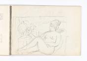 Marie-Louise von Motesiczky, Skizzenbuch 75, um 1963, Schenkung Marie-Louise von Motesiczky Cha…