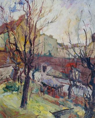 Reinhold Ludwig Krassnigg, Alter Hof, 1930, Öl auf Leinwand, 95 x 79 cm, Belvedere, Wien, Inv.-…