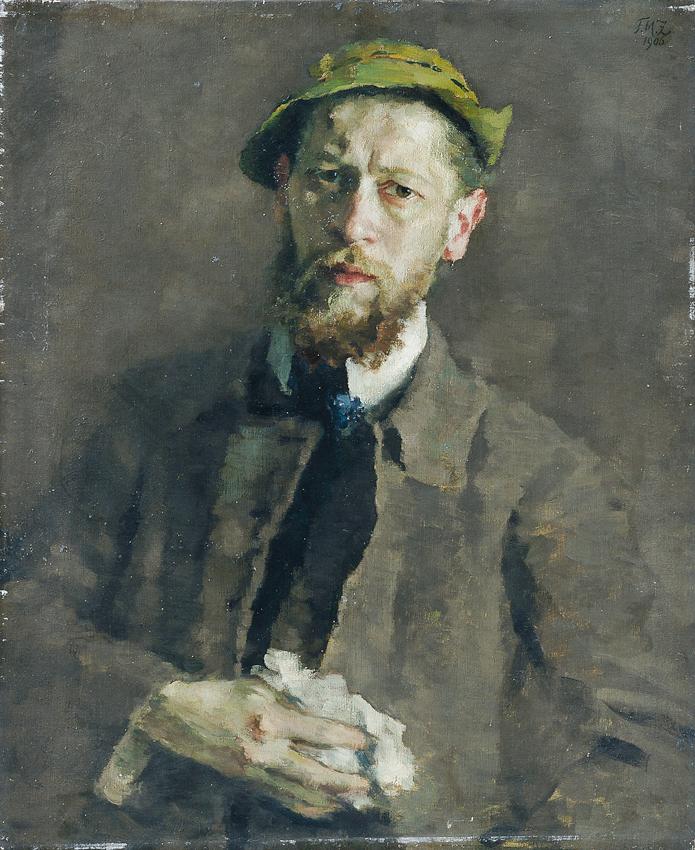 Ferdinand Matthias Zerlacher, Selbstbildnis, 1906, Öl auf Leinwand, 73 x 60,5 cm, Belvedere, Wi…