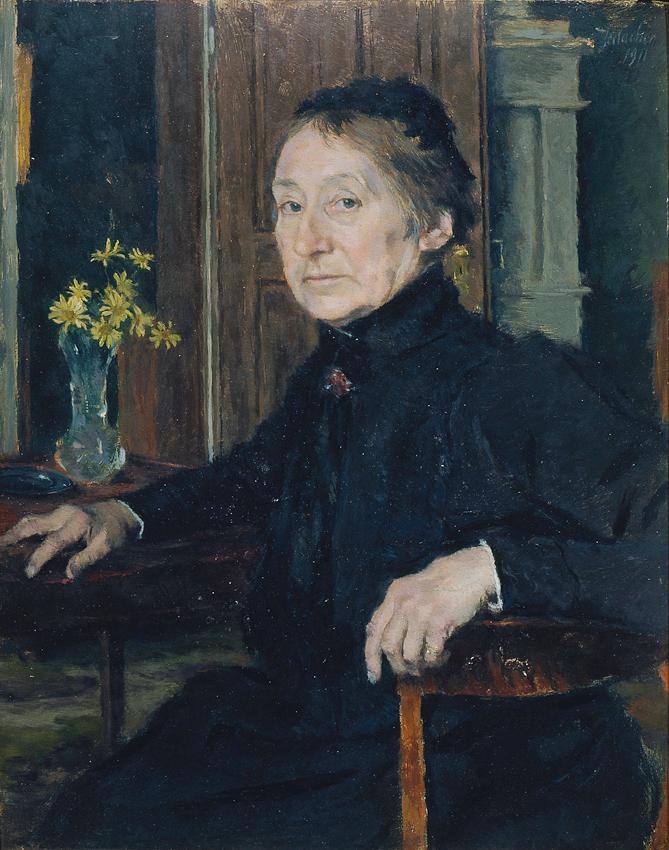 Ferdinand Matthias Zerlacher, Marie Gerl (II), 1911, Öl auf Karton, 41 x 32,5 cm, Belvedere, Wi…