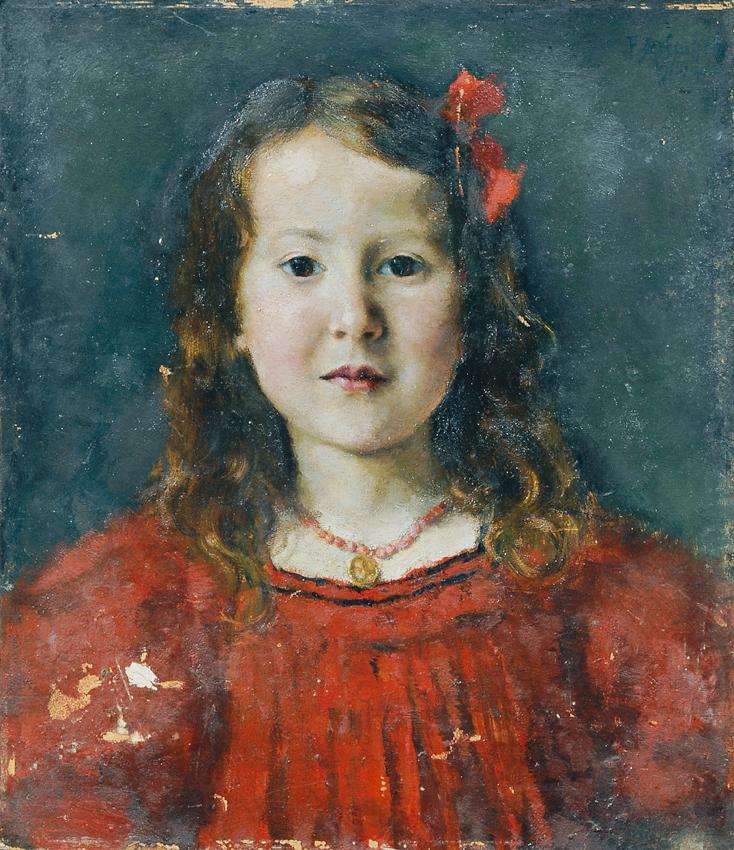 Ferdinand Matthias Zerlacher, Leni Kästenbaum, 1909, Öl auf Karton, 45,5 x 38,5 cm, Belvedere,  ...