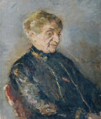 Edmund Pick-Morino, Bildnis einer alten Dame, 1921, Öl auf Leinwand, ungerahmt: 70 × 60 cm, Bel…
