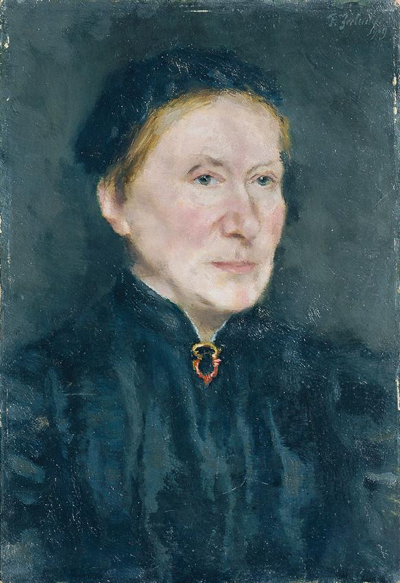 Ferdinand Matthias Zerlacher, Emma von Gerl, 1909, Öl auf Holz, 34,5 x 23,5 cm, Belvedere, Wien…