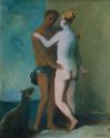 Georg Merkel, Stehendes Liebespaar, 1936/1949, Öl auf Leinwand, 66,5 x 54 cm, Belvedere, Wien, …