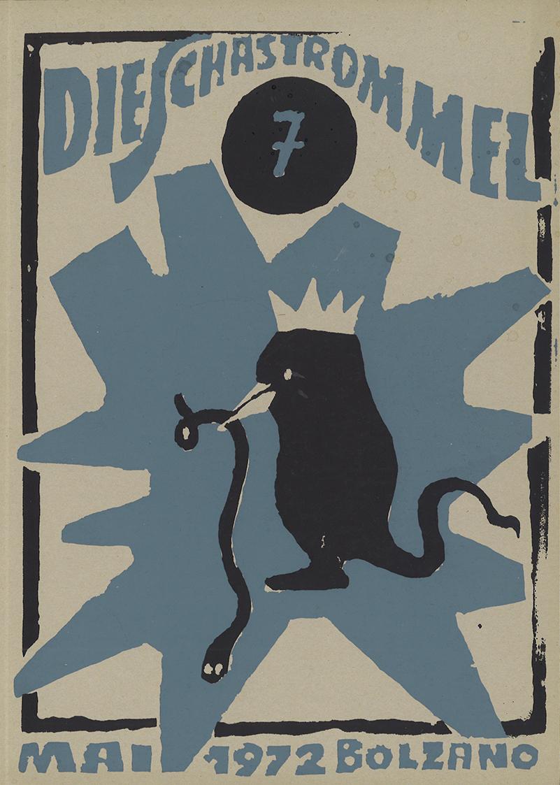 Günter Brus, Die Schastrommel 7, 1972, Druck auf Papier, 29,4 × 21 × 0,5 cm, Schenkung Günter B…