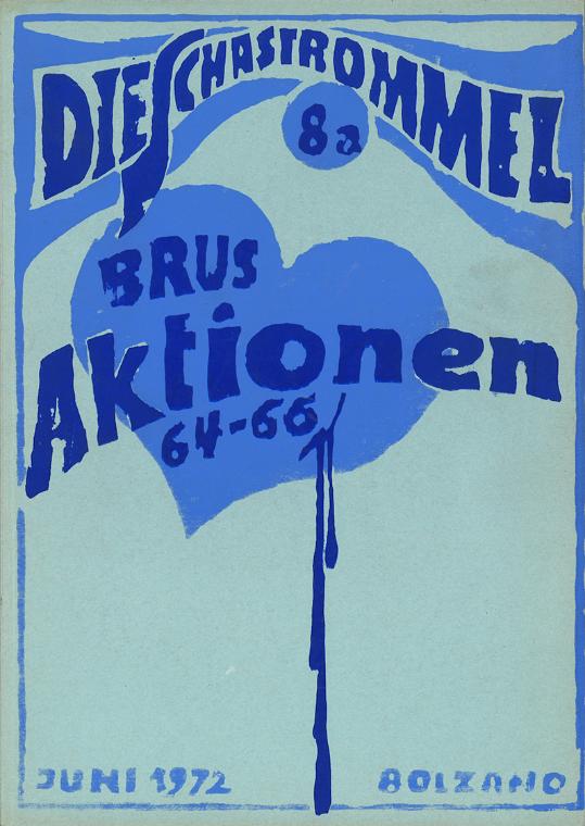 Günter Brus, Die Schastrommel 8a, 1972, Druck auf Papier, 29,2 × 20,6 × 0,8 cm, Schenkung Günte…