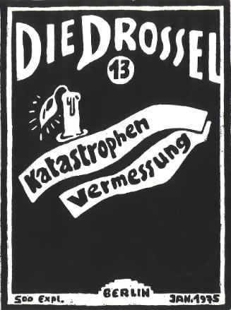 Günter Brus, Die Drossel 13, 1975, Druck auf Papier, 96 Seiten, 23 × 17,3 × 0,6 cm, Schenkung G…