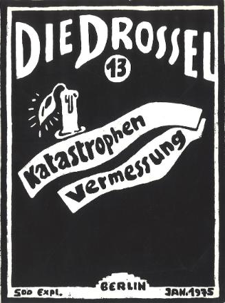 Günter Brus, Die Drossel 13, 1975, Druck auf Papier, 96 Seiten, 23 × 17,3 × 0,6 cm, Schenkung G ...