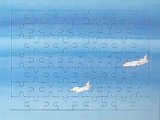 Alighiero Boetti, Cieli ad alta quota, 1992, Druck auf Karton, 20,5 × 27,3 × 0,5 cm, Schenkung  ...