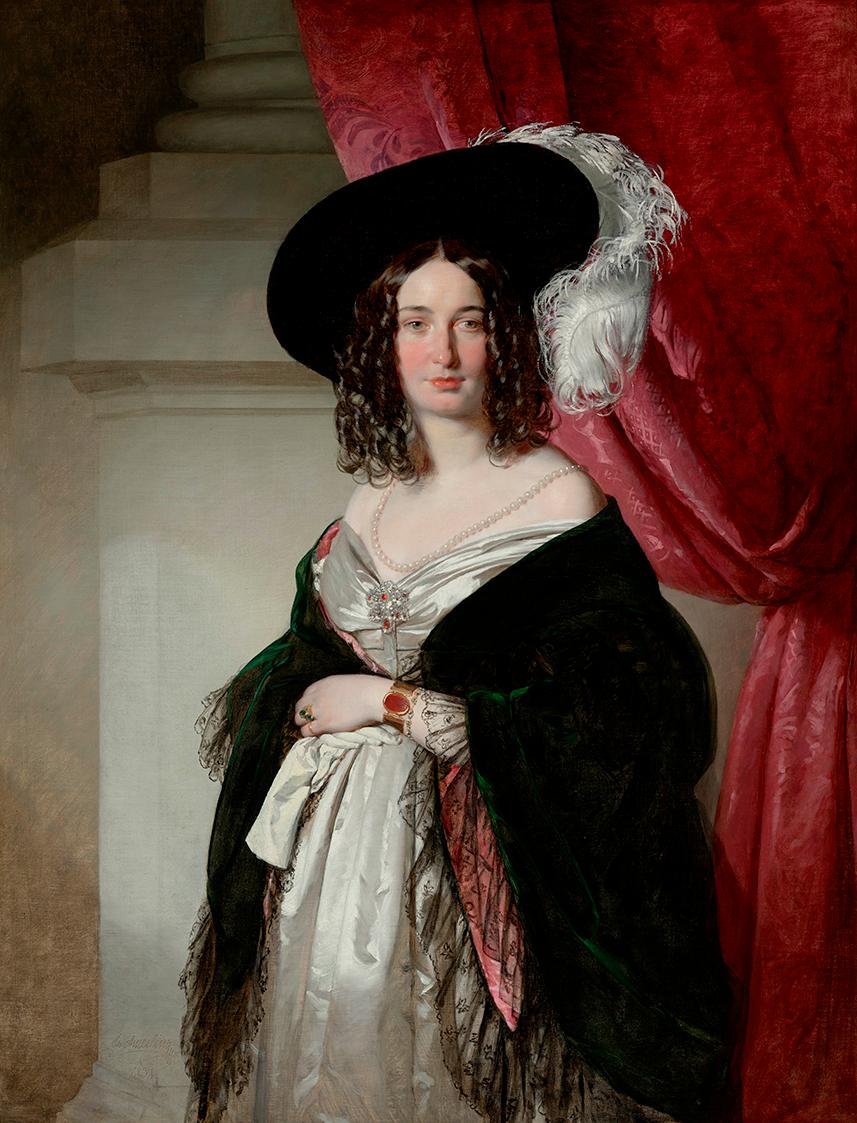 Friedrich von Amerling, Marie Gräfin Chorinsky, geb. Prinzessin Esterházy (1813–1894), 1838, Öl…