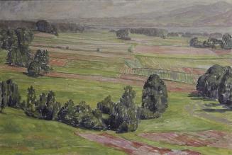 Walther Gamerith, Felder am Mattsee, 1937, Öl auf Leinwand, 59 x 87,5 cm, Belvedere, Wien, Inv.…