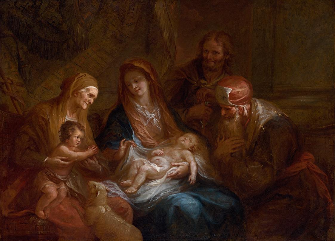 Martin Johann Schmidt, Die Heilige Sippe, 1786, Öl auf Leinwand, 106 x 146 cm, Belvedere, Wien,…