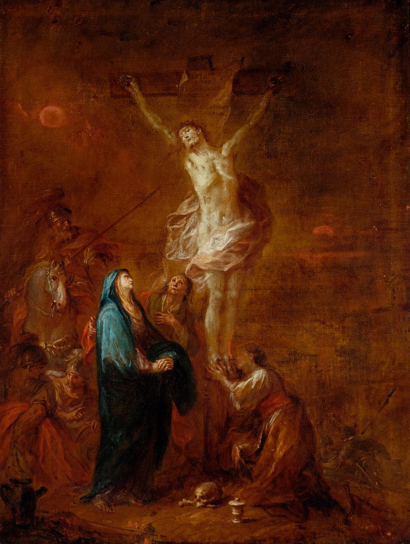 Martin Johann Schmidt, Christus am Kreuz, um 1780, Öl auf Leinwand, 95 x 71 cm, Belvedere, Wien ...