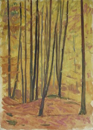 Walther Gamerith, Waldinneres, vor 1949, Öl auf Karton, 70 x 50 cm, Belvedere, Wien, Inv.-Nr. 9…