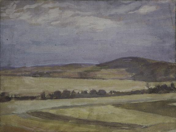 Walther Gamerith, Landschaft, vor 1949, Öl auf Leinwand, ungerahmt: 35 × 48 × 2 cm, Belvedere,  ...