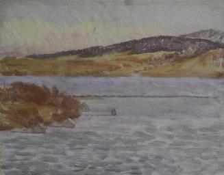 Walther Gamerith, Seeufer, vor 1949, Öl auf Leinwand auf Karton, 39 x 50 cm, Belvedere, Wien, I…