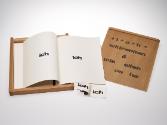 Fria Elfen-Frenken, Wil Frenken, i ce ha / i + c + h, 1969, Holzkiste, Druck auf Papier, Metall…