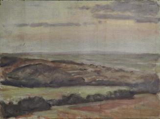 Walther Gamerith, Landschaft, vor 1949, Öl auf Leinwand auf Karton, 38 x 51 cm, Belvedere, Wien…
