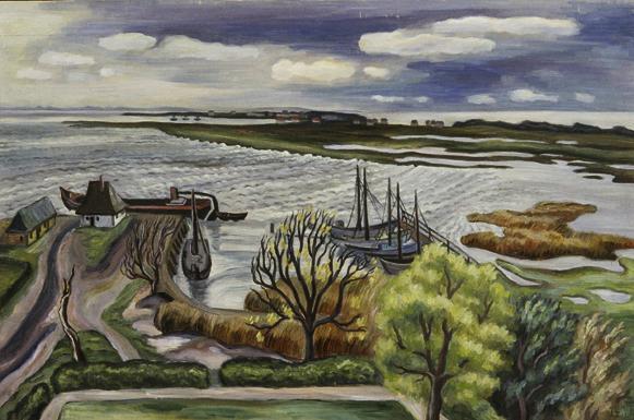 Irma Lang-Scheer, Hiddensee, Ostsee, 1941, Öl auf Sperrholz, 60 x 90 cm, Belvedere, Wien, Inv.-…