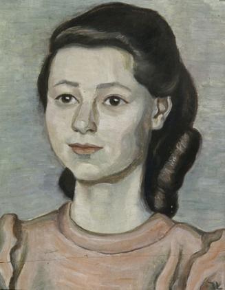 Irma Lang-Scheer, Porträt einer jungen Frau, 1940, Öl auf Holz, 45,5 x 35 cm, Belvedere, Wien, …