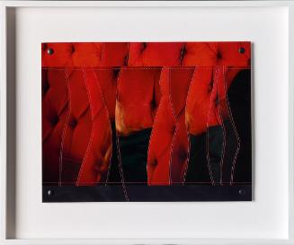 Maria Hahnenkamp, Rote-Zusammengenähte-Fotos, 1993–1995, C-Prints zusammengenäht, 26,2 × 34,3 c…