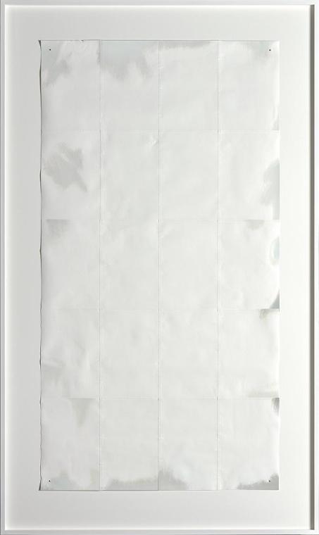 Maria Hahnenkamp, Ohne Titel, 1994/2018, C-Prints abgeschmirgelt und zusammengenäht, 147 × 78 c…