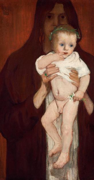 Elena Luksch-Makowsky, Ver Sacrum, 1901, Öl auf Leinwand, 94,5 × 52 cm, Belvedere, Wien, Inv.-N…